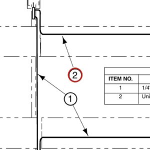 Forward Lift 41247 3/16" x 1-1/4" Cotter Pin (S355) - 12K & OR14 4-Post Hydraulic Hose Detail parts diagram
