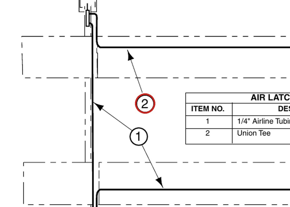Forward Lift 41247 3/16" x 1-1/4" Cotter Pin (S355) - 12K & OR14 4-Post Hydraulic Hose Detail parts diagram