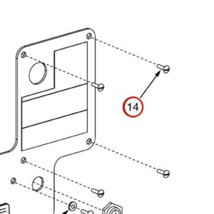 Forward Lift 41549 M5-0.8 x 20mm Pan Head Machine Screw - OR14 14K 4-Post Air Lock Release Valve parts diagram