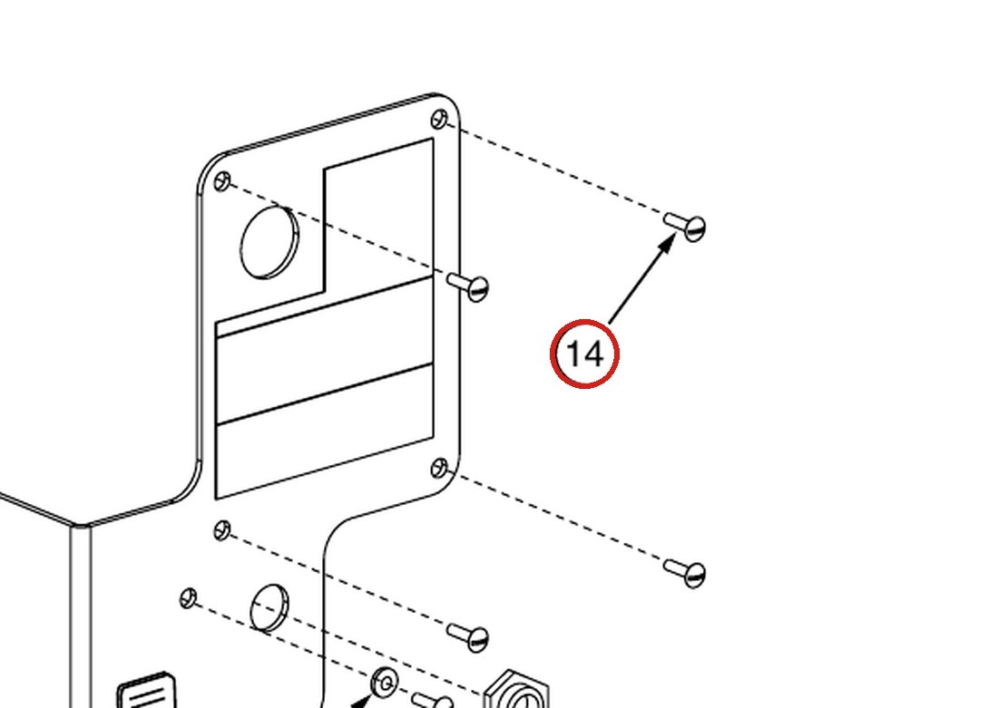 Forward Lift 41549 M5-0.8 x 20mm Pan Head Machine Screw - OR14 14K 4-Post Air Lock Release Valve parts diagram