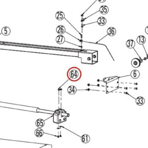 Forward Lift 911403 1/4"-20 Nyloc Hex Nut, Plated (Same as 40642) for AJ 4000 / AJ 6000 Jacks parts diagram