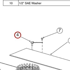 Forward Lift 991595 Lock Pin Assembly for OR14 14K 4-Post Slip Plates parts diagram
