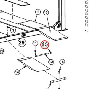 Forward Lift FC5179-4 5/8" Push Nut Fastener (TRW PW625019) for CR18, 12K 4-Post & OR14 Lifts parts diagram