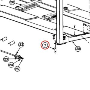Forward Lift FC5228 5/8" Anchor Bolt for CR18, 12K 4-Post Open Front & OR14 Lifts parts diagram
