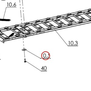 Forward Lift H4B-7108 Washer for Pro 14F 14,000 lb Lift and Older Forward Lift Alignment Models parts diagram