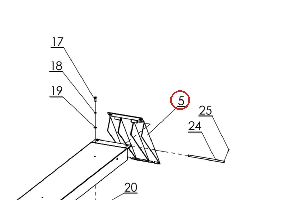 Forward Lift H4P-R2000 52" Approach Ramp Assembly for CR14 14000EWT & PRO14F 4-Post Lifts parts diagram