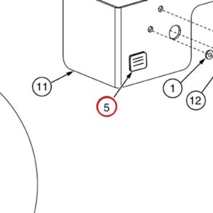Forward Lift NP280 Air Lock Release Valve Nameplate (Actuate Release Decal) - CR18, CRA14 & 12K 4-Post parts diagram