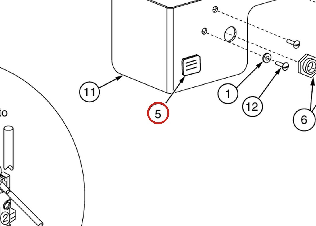 Forward Lift NP280 Air Lock Release Valve Nameplate (Actuate Release Decal) - CR18, CRA14 & 12K 4-Post parts diagram