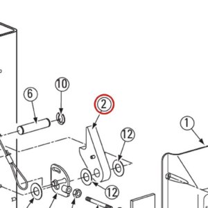 Forward Lift TP10-1010 Latch Assembly (Locking Latch Dog) for DL9, DP10 & I10N000M parts diagram
