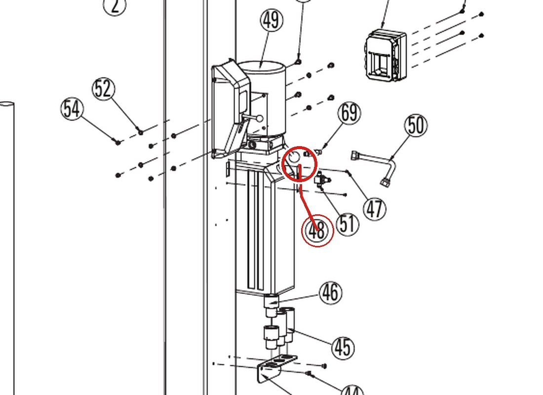 Forward Lift TP6-1002 Cover Plate for DL9 Two-Post Lift parts diagram