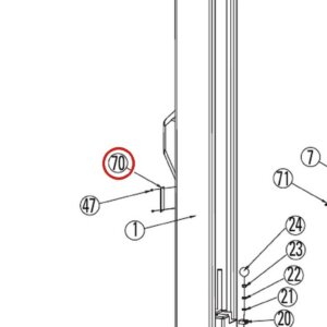 Forward Lift TP6-5005-1 Cover Plate for DL9 Two-Post Lift parts diagram