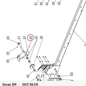 Lift Parts B23-6×10 M6×10 Recessed Pan Head Screw for 7K/8K/9K 4-Post Parking Lifts - parts drawing detail
