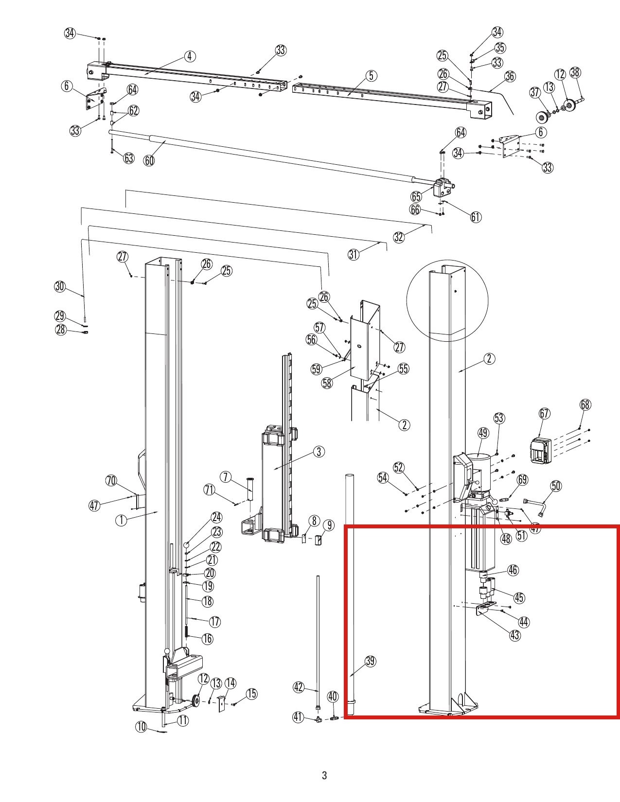 Pan Head Self Tapping Screw 5/16-18 X 3/8 For Rotary Lift 40227 (review - lk) parts diagram (location)