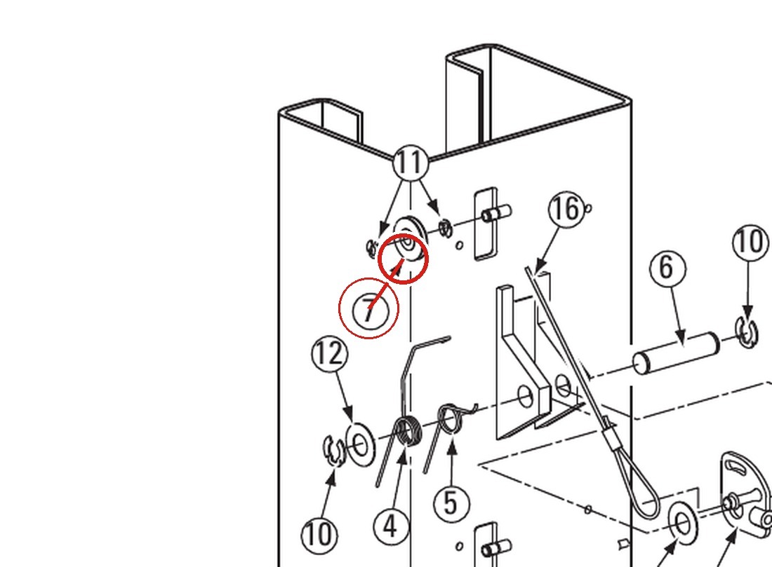 Power Unit Hydraulic Hose Rotary SPOA84 All Models 2 Post Lift Car Lift Line Replaces Rotary #FJ732-2 parts diagram
