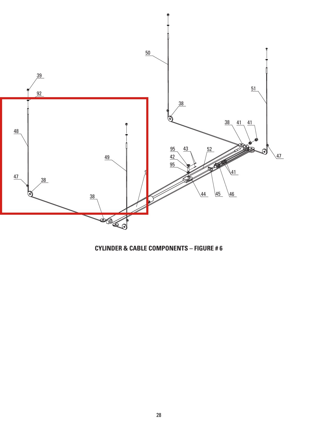 Propark 8 Plus Fits DP8-3012 Direct Lift Car Storage Lift Cable parts diagram (location)