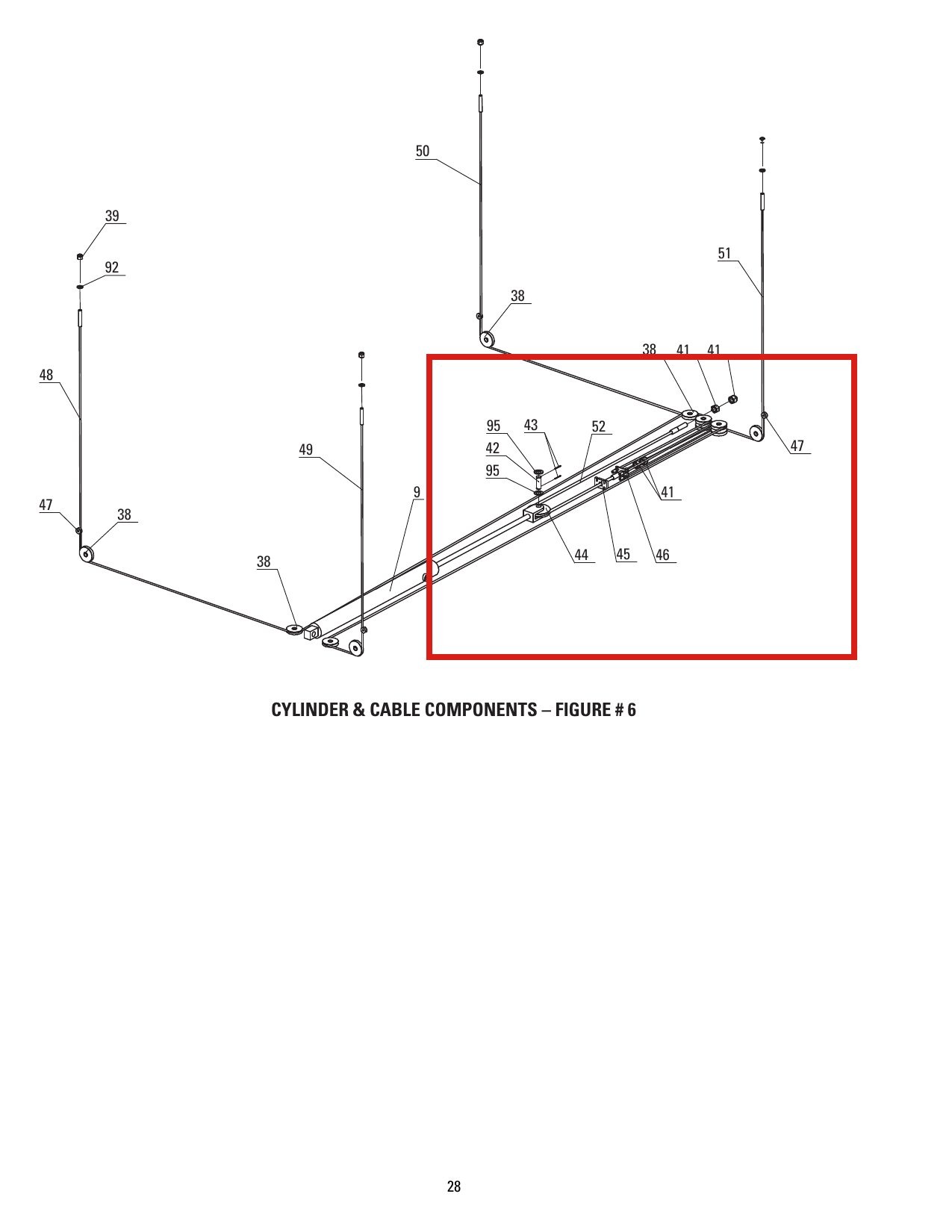 Propark 8 Plus Long Fits DP8-3002 Direct Lift Car Storage Lift Cable parts diagram (location)