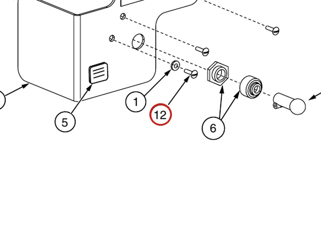 Rotary 40007 #8-32NC x 1-1/2" PHMS for OR14 14K 4-Post Lift parts diagram