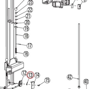 Rotary 41411 Truarc #5304-75 Klipring Snap Ring for 3/4" Shaft - DL9, DP10 & I10 - parts drawing detail