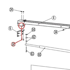 Rotary 41536 M10-1.5 x 20mm Hex Head Bolt, Grade 8.8 Zinc - DL9, DP10 & I10 Main Assembly parts diagram