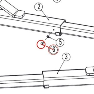 Rotary Lift 40155 3/8"-16NC x 5/8" Lg. HHCS Grade 8 Bolt for DL9 Arm Assembly parts diagram