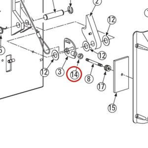 Rotary Lift 40658 3/8"-16NC Hex Jam Nut Cad Plated for DL9, DP10 & I10 Two-Post Lifts parts diagram