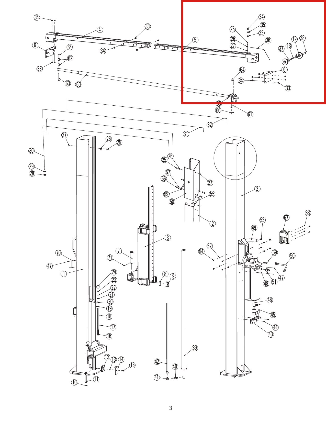Rotary Lift G3T-8005 (N3216) Hose Clamp for DL9 & I10 Lifts parts diagram (location)