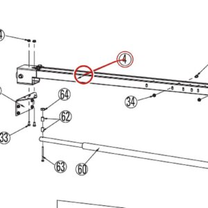 Rotary Lift N480-1 Left-Hand Overhead for DL9 / DP10 / I10 Two-Post Lifts parts diagram