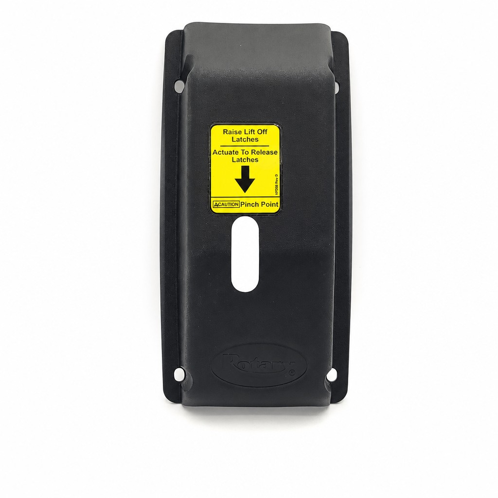 Rotary Lift NP266 Latch Release Decal / Latch Nameplate - DL9, DP10 & I10 Two-Post Lifts - product photo