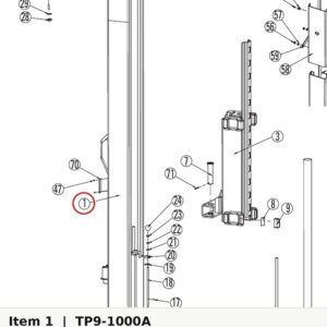 R.H. Column Weldment