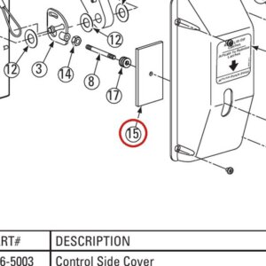 Rotary N617 Slot Cover for DL9 / DP10 / I10 Two-Post Lifts parts diagram