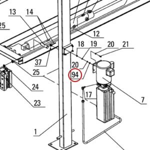 Direct Lift 30400-1999 Rubber Grommet / Shock Absorption Washer parts diagram (PP8+ Long General Fig 1, item 94)