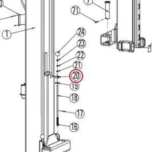 Direct Lift 30400-5014 DL9 Main Lift Assembly item 20 parts diagram
