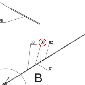 Direct Lift B30-12 M12 Nut for PP8+ Long 8K 4-Post Lift parts diagram (PP8+ Long Safety Latch Fig 5 item 30)