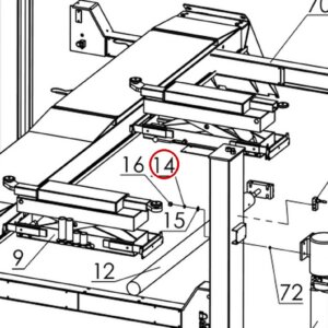 Direct Lift B40-8 8mm Lock Washer (Pro 14F 14000 Components Figure 16 item 14)