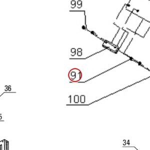 Direct Lift B41-5 5mm Flat Washer for CR14 & PP8+ Four-Post Lifts parts diagram