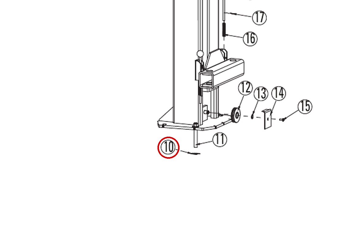 ROY1025 direct-lift-dl9-main-lift-assembly item 10