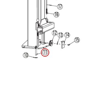 FOD7380 direct-lift-dl9-main-lift-assembly item 11
