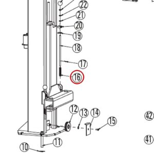 DIT5012 direct-lift-dl9-main-lift-assembly item 16