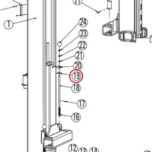 DIT5017 direct-lift-dl9-main-lift-assembly item 19