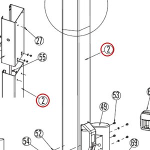 L.H. Column Weldment