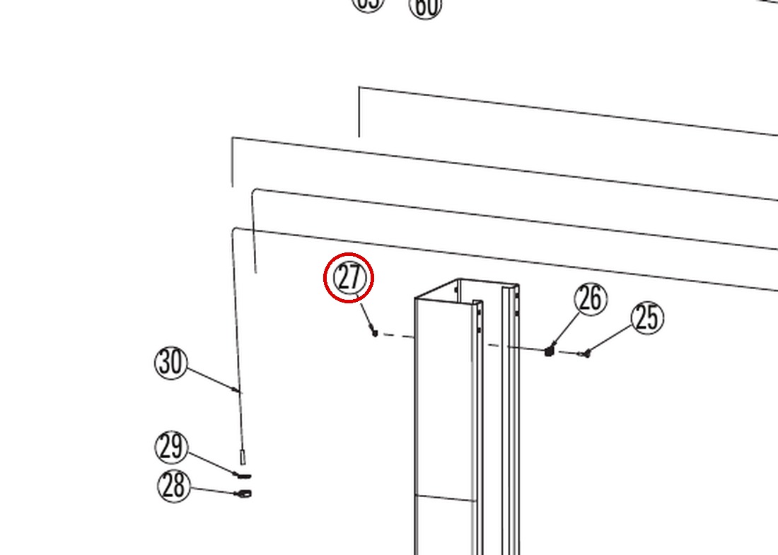 ROY40641 direct-lift-dl9-main-lift-assembly item 27