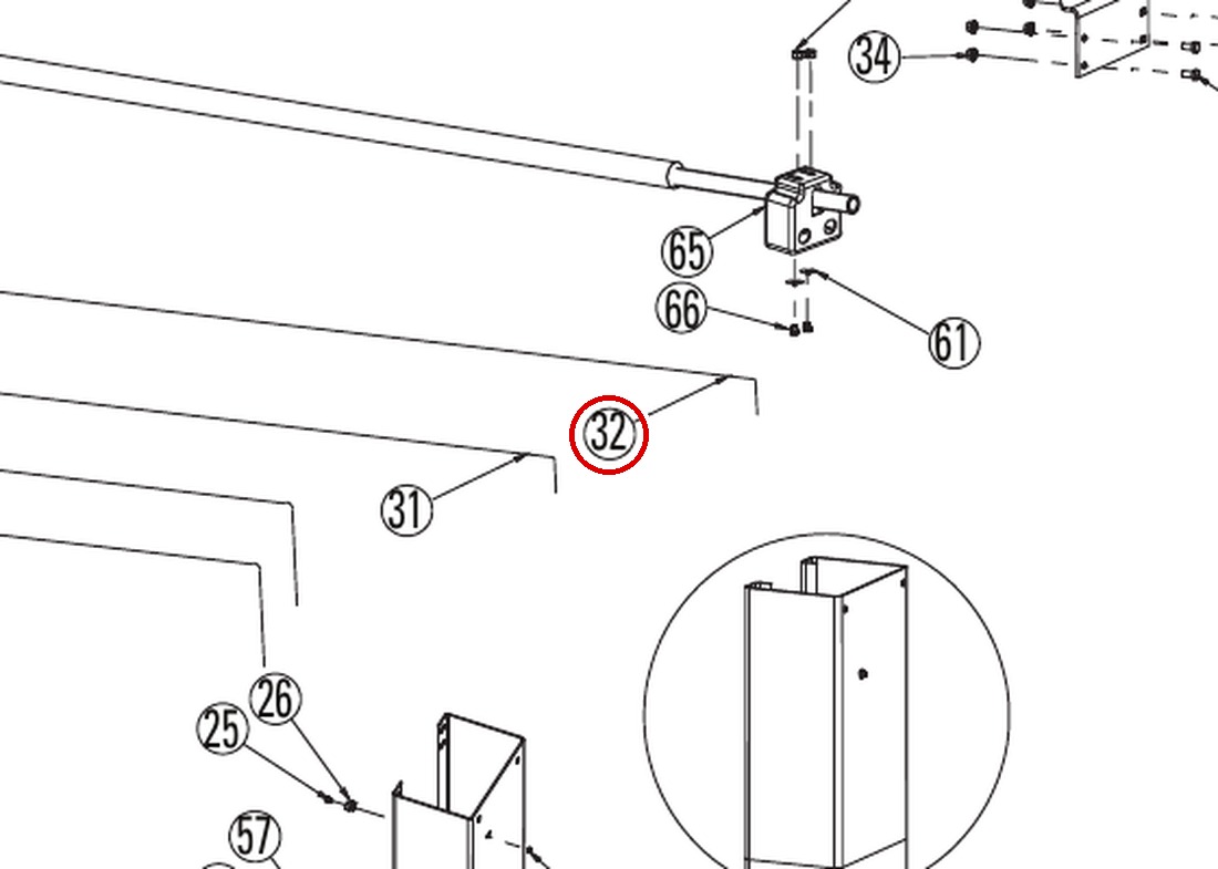 ROY7600 direct-lift-dl9-main-lift-assembly item 32