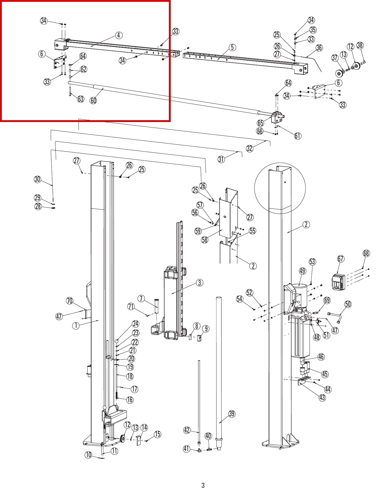 ROY1655 direct-lift-dl9-main-lift-assembly item 34 (location)