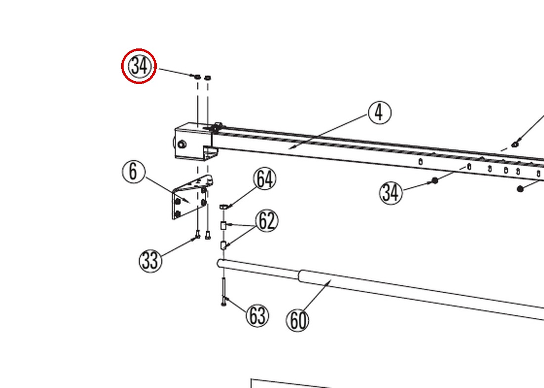 ROY1655 direct-lift-dl9-main-lift-assembly item 34