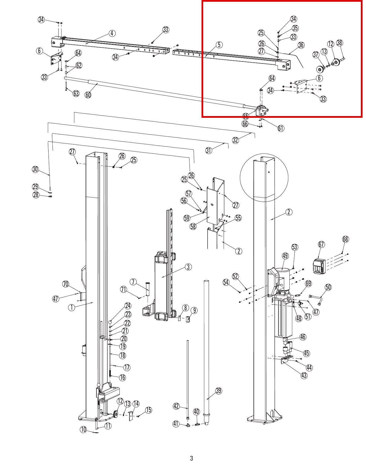 ROY1655 direct-lift-dl9-main-lift-assembly item 34 (location)