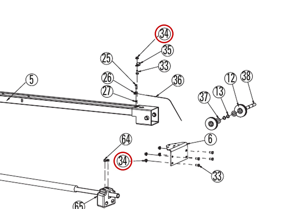 ROY1655 direct-lift-dl9-main-lift-assembly item 34