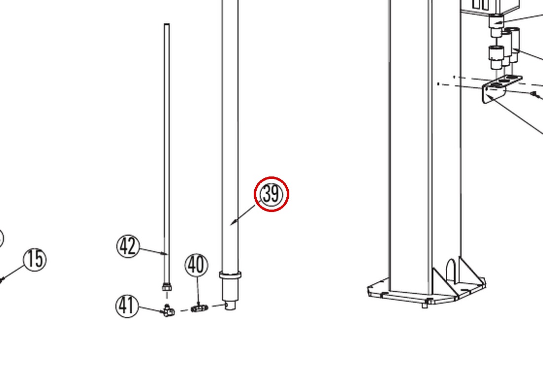 FOD19100 direct-lift-dl9-main-lift-assembly item 39