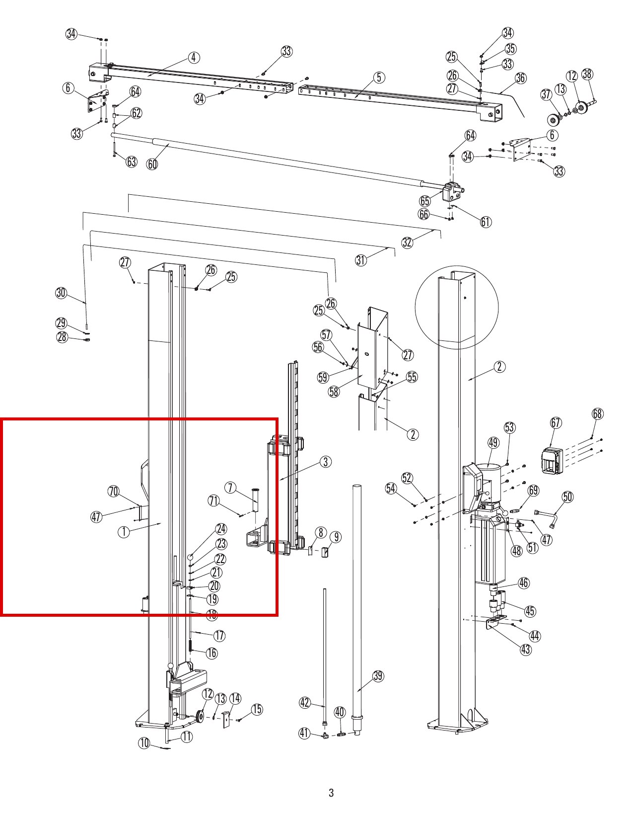 ROYB234 direct-lift-dl9-main-lift-assembly item 47 (location)