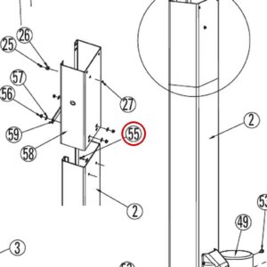 ROY0286 direct-lift-dl9-main-lift-assembly item 55