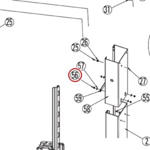 ROY0707 direct-lift-dl9-main-lift-assembly item 56